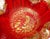 Mid 20th Century Vintage Murano Barovier Toso Bright Red Gold Flecks Control Bubbles Italian Art Glass Ashtray Bowl For Sale - Image 5 of 9