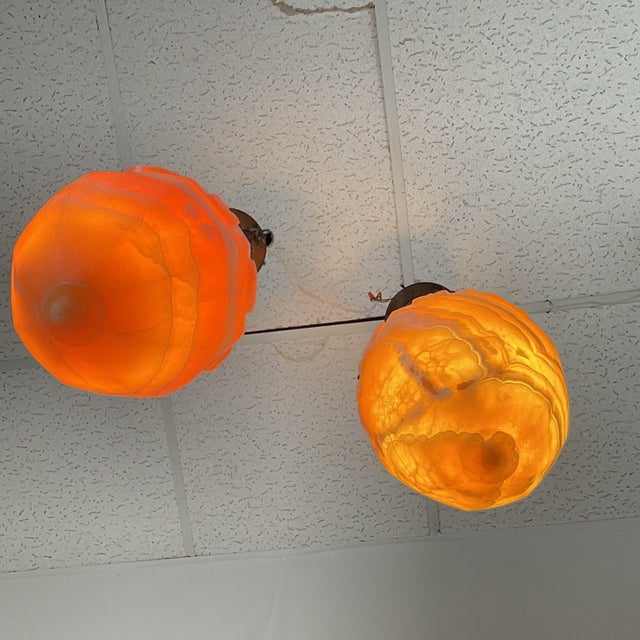 Traditional Antique Onyx Urn Lantern For Sale - Image 3 of 9