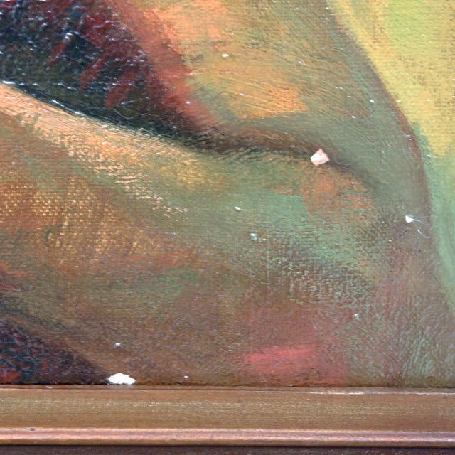 Hein Froonen, Moroccan Seller of Kilims and Jewels, 1930s, Oil Painting For Sale - Image 9 of 14