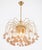 Vintage Gold Rain Chandelier with Handmade Murano Glass Pink Flowers, Italy, 1960 For Sale - Image 16 of 16