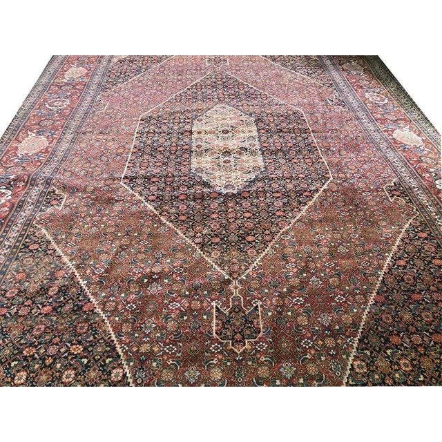 1900 - 1909 1900 - 1909 Antique Contemporary Mansion Size 11' X 20' Persian Haji Jalili Style Tabriz Rug For Sale - Image 5 of 11
