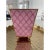 Pink Candy Cane Trellis Holiday Enameled Cachepot For Sale - Image 8 of 9