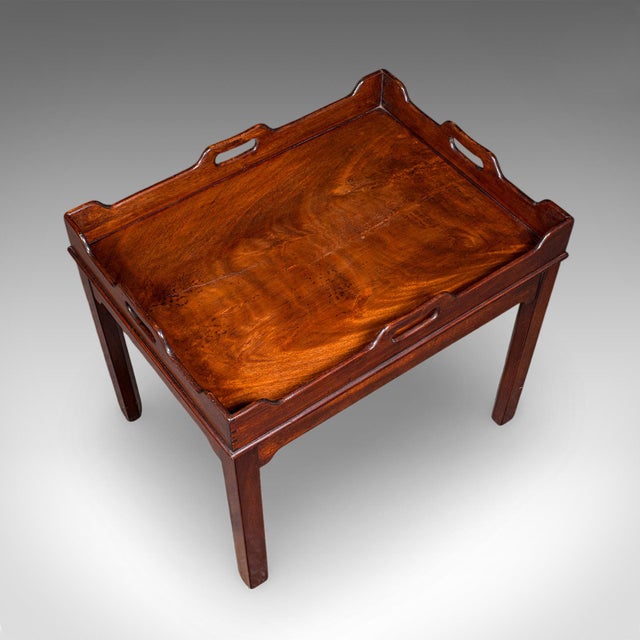 Wood Antique Silver Presentation Tray Table, English, Side, Afternoon Tea, Victorian For Sale - Image 7 of 12