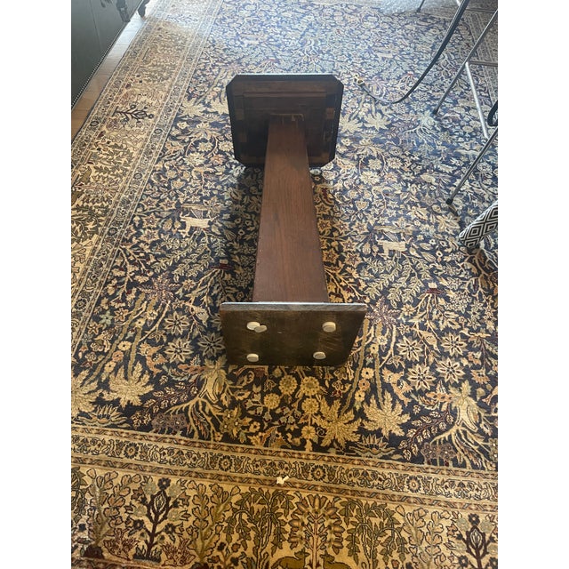 Antique 1920's Folk Art Mission Marquetry Arts and Crafts Pedestal Plant Stand For Sale In Santa Fe - Image 6 of 6
