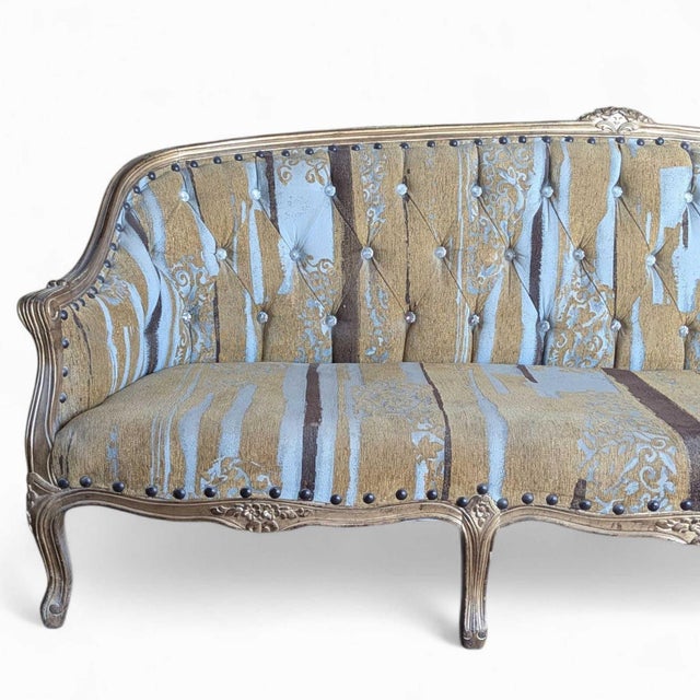 Antique Re-Upholstered French-Style Sofa, Early 20th Century For Sale - Image 13 of 18