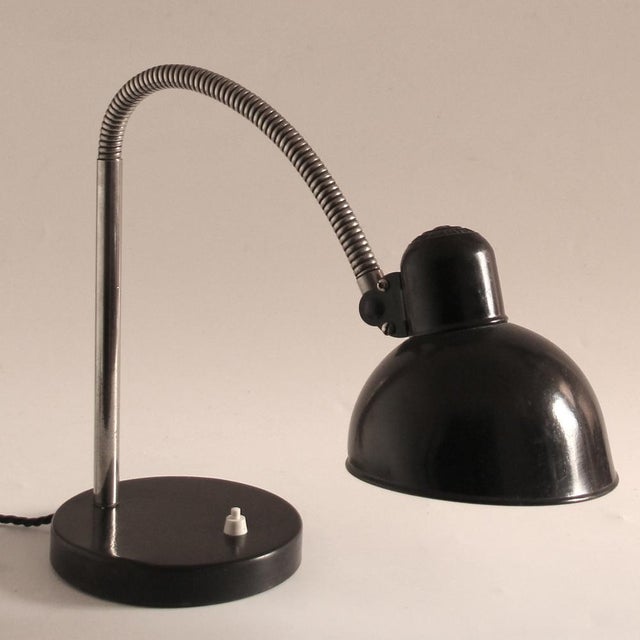 Industrial Vintage German Bauhaus Desk Lamp by Christian Dell for Kaiser Idell 6561, 1950s For Sale - Image 3 of 12