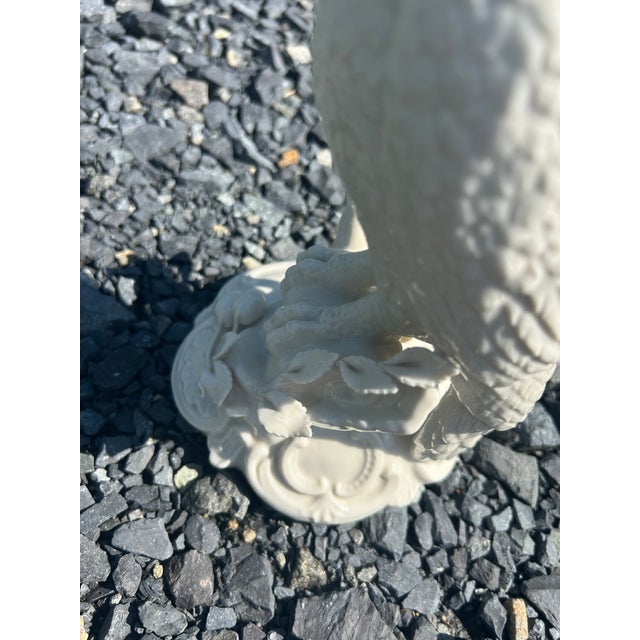 White White Ceramic Italian Cockatoo Bird Sculpture For Sale - Image 8 of 9