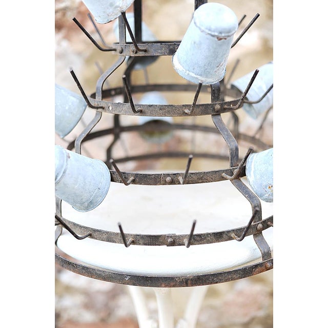 Early 20th Century Large French Bottle Drying Rack For Sale - Image 4 of 6