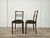 Art Deco Dining Chairs in Walnut and Fabric, 1940, Set of 2 For Sale - Image 4 of 14