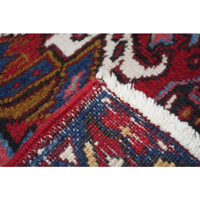 1960s Vintage Heriz Rug 8'1'' X 11'3'' For Sale - Image 5 of 10
