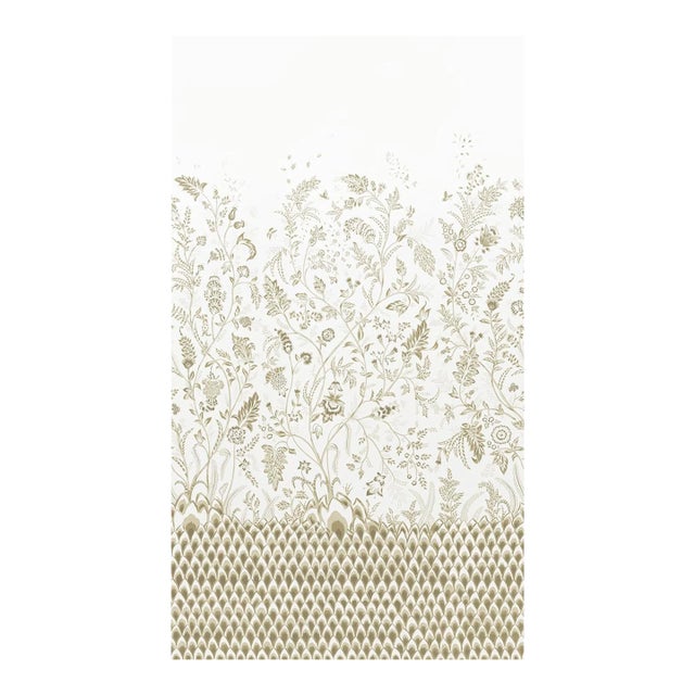 SAMPLE - Schumacher X Mark D. Sikes Chinoiserie Grande Panel Set In Neutral For Sale