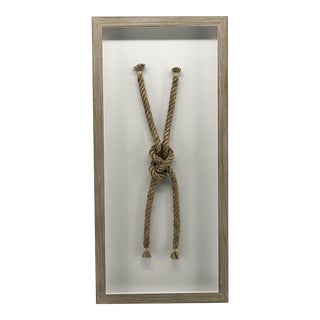 Sailors "Reef" Knot Framed - Driftwood Frame Coastal Wall Decor For Sale