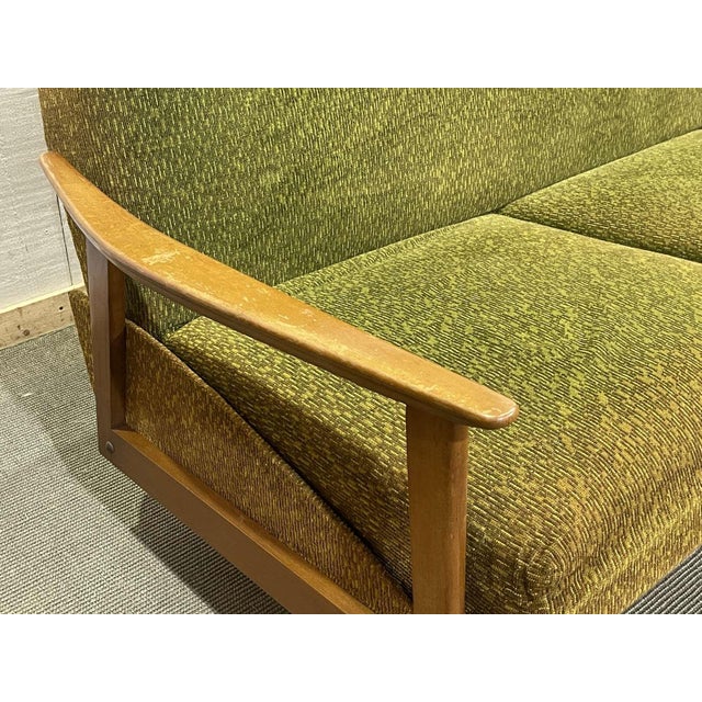 English Sofa Bed in Beech, 1970s For Sale - Image 12 of 18