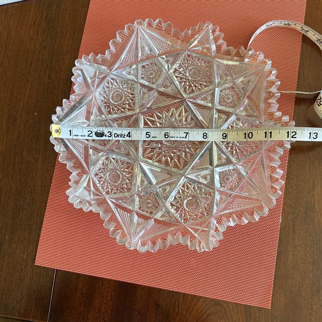 Early 20th Century American Brilliant Period Lead Crystal Cut Glass Bowl For Sale - Image 11 of 11