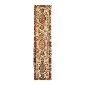 2020s Super Fine Hand Knotted Persian Silk & Wool Tabriz Runner