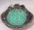 Mid-Century German Turquoise and Black Decorative Ceramic Dish For Sale - Image 4 of 5