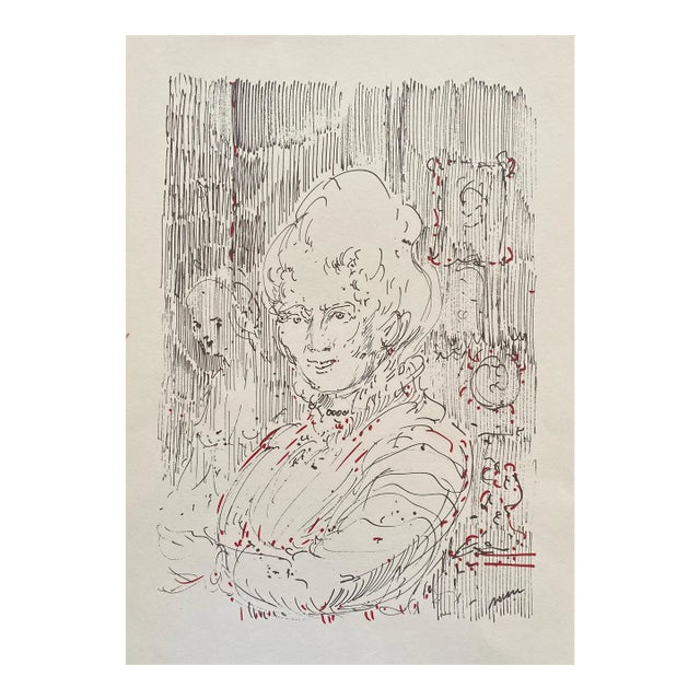 Aligi Sassu, Figures, Lithograph, 1983 For Sale