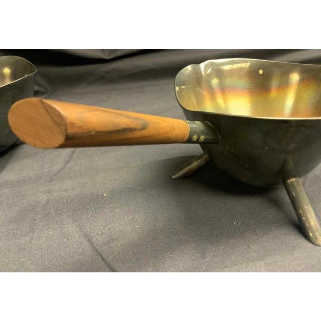 Vintage Mid Century Modern Atomic Carl F. Christiansen Creamer & Sugar Bowl For Sale - Image 4 of 8