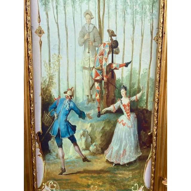 1970s French Louis XVI Gold Beech Wall Artwork Framed - 1 Piece For Sale - Image 12 of 13