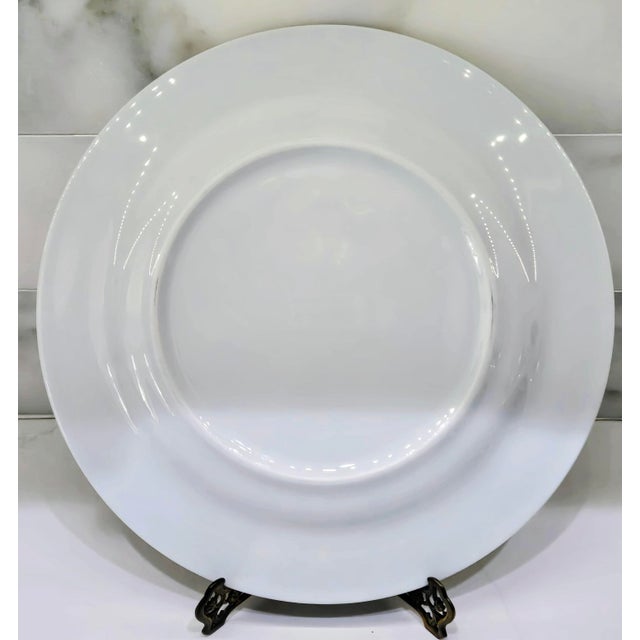 Vintage Bernardaud Frivole Limoges Porcelain 11.75" Charger Plates - Set of 8 For Sale - Image 9 of 10