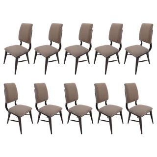 1970s Brazilian Dining Chairs - Set of 10 For Sale