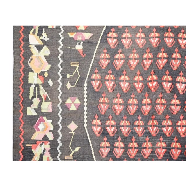 Vintage Anatolian Turkish Kilim Rug For Sale In Chicago - Image 6 of 13