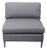 Cb2 Cielo Modern Gray Lounge Chair With Metal Legs For Sale