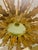 Large Spanish Sunburst Flush Mount in Gilt Metal, 1950 For Sale - Image 3 of 9