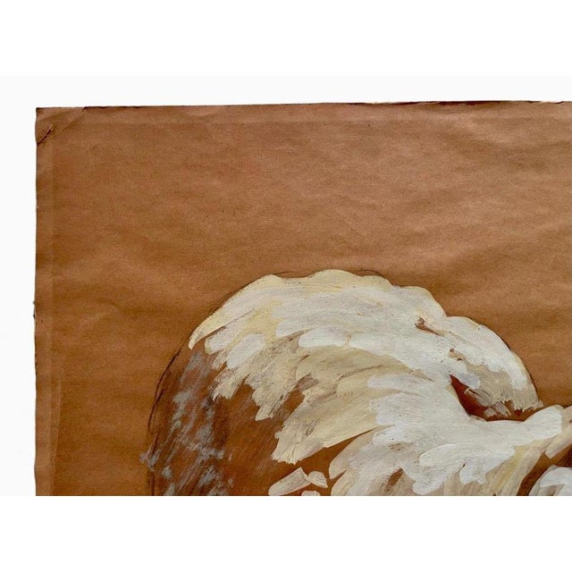 P. Comet, Polar Bear on the Ice Floe, Watercolor & Pencil on Paper For Sale - Image 6 of 9