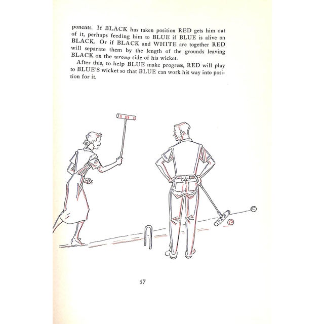 "Croquet Rules and Strategy for Home Play" Book 1957 Brown, Paul For Sale - Image 9 of 12