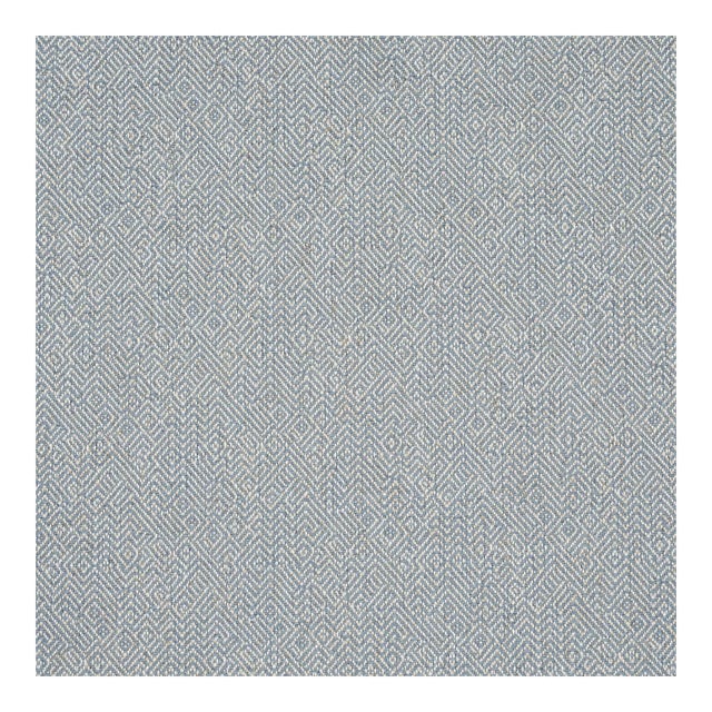 Schumacher Leona Performance Fabric In Blue For Sale