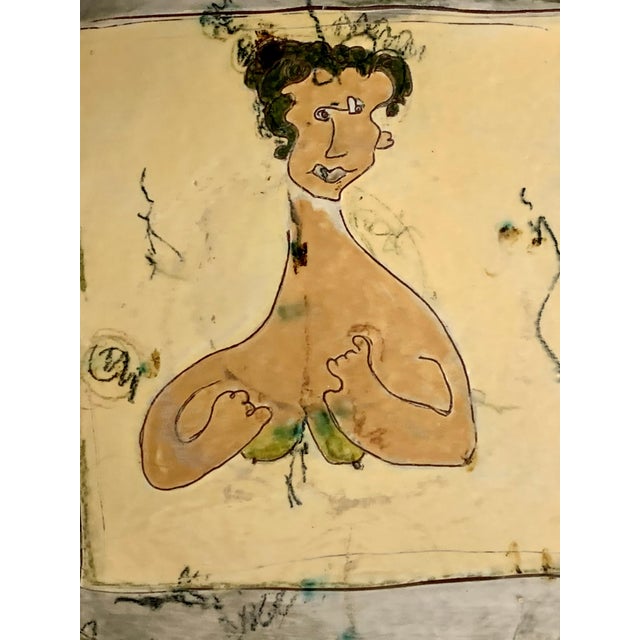 A quite wonderful Picassoesque glazed pottery charger with a portrait titled "La Mujer De Juan". I believe it translates...