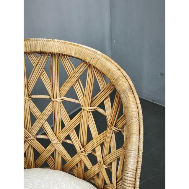 Wood Italian Bamboo and Rattan Lounge Chairs, 1960s, Set of 2 For Sale - Image 7 of 18