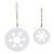 Contemporary White Wood Snowflake Cut-Out Ornament (Set of 12) For Sale - Image 3 of 7