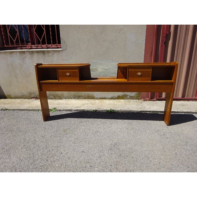 Vintage Light Oak Headboard, 1970s For Sale - Image 18 of 18