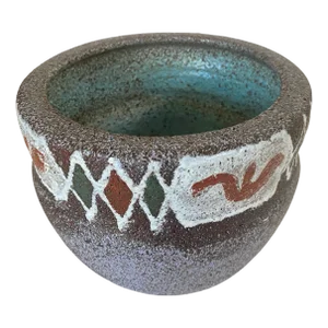 Stoneware Pottery Pot or Vase with Glaze, 20th Century