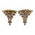 Mid 20th Century Neoclassical Style Gilded Wall Brackets For Sale