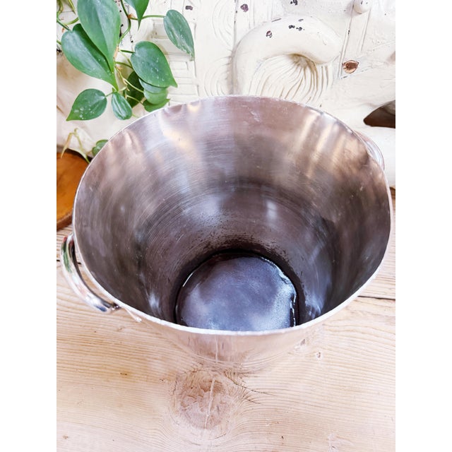 Silver Vintage Silver Champagne Bucket From Hotel De Crillon Paris For Sale - Image 8 of 13