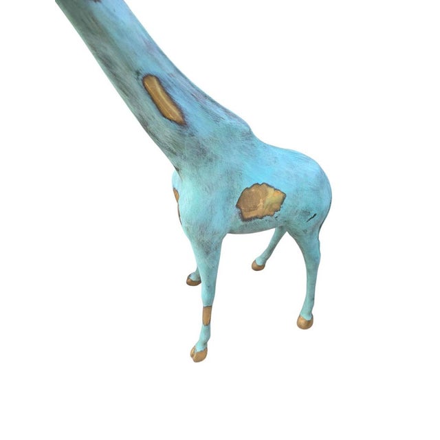 Metal Patinated Bronze Giraffes, 1990s, Set of 2 For Sale - Image 7 of 10
