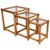 Brown Bamboo and Rattan Nesting Tables With Clear Glass Top For Sale - Image 8 of 8