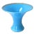 Italian Azure Blue Opaline Glass Vase For Sale
