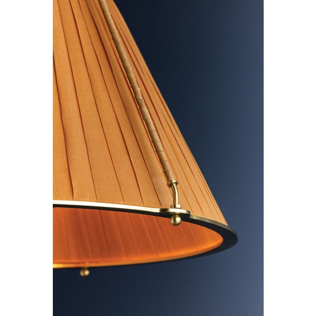 Hudson Valley Lighting Sunside 18 in. 3 Light Pendant in Aged Brass Finish For Sale - Image 10 of 11