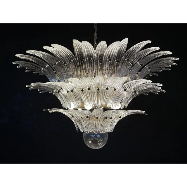 Italian Murano Glass Chandelier For Sale - Image 8 of 11