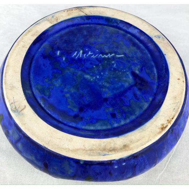 French Art Deco Ceramic Bowl by Gilbert Menetier, Signed For Sale - Image 4 of 6