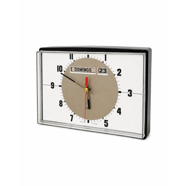 French Transistor Lignic Wall Clock from Jaz, 1970s For Sale - Image 6 of 6