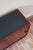 Teak Sideboard with Sliding Doors and Black Vinyl Top, 1970s For Sale - Image 17 of 18