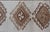 Tribal Vintage Turkish Tulu Runner With Ivory Field and Soft Brown Diamond Motifs For Sale - Image 3 of 11