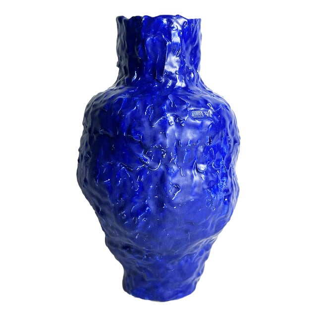 Every Day Blue Collection Textured Vase 02 by Anna Demidova For Sale