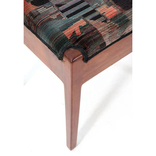 1920s Art Deco Modernist Walnut Stool by L.O.V. Oosterbeek, 1920s For Sale - Image 5 of 10