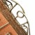 Metal Vintage One of a Kind Needlepoint Butterflies in Lattice Iron Frame Bench For Sale - Image 7 of 12